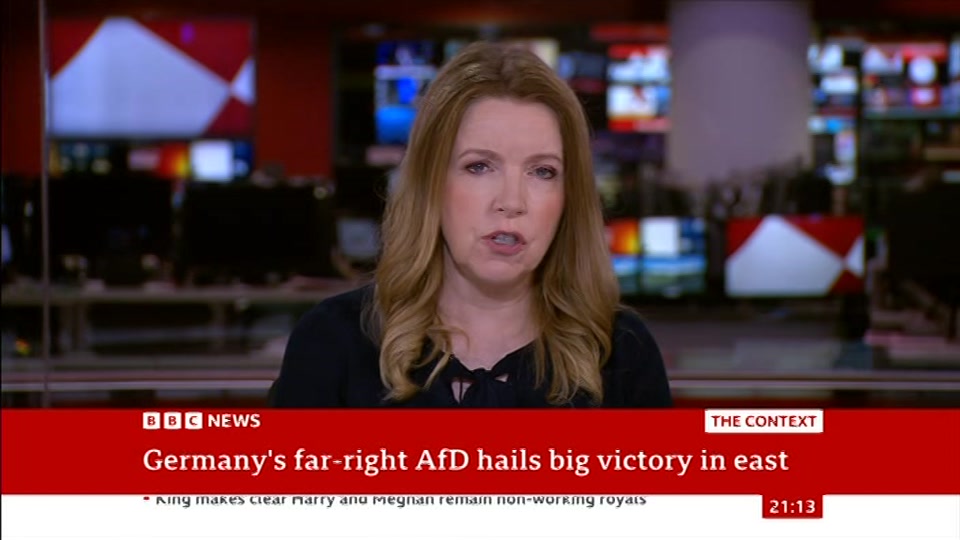Still from BBC News at 13:30