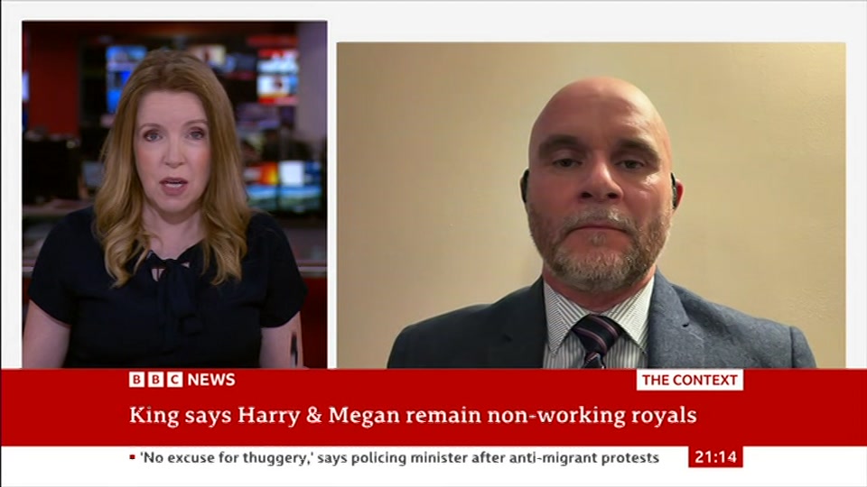 Still from BBC News at 14:00