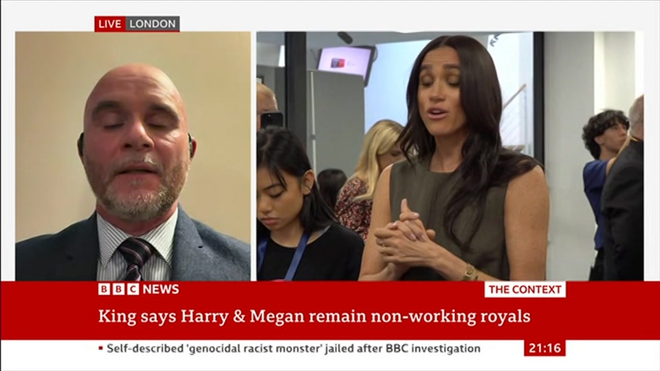 Broadcast still at 16m. BBC News, The Context, 7 September 2026.