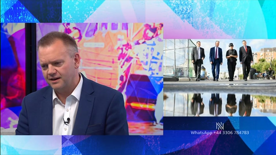 Broadcast still at 28m 30s. BBC Two, Newsnight, followed by Weather, 7 September 2026.
