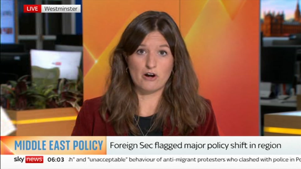 Broadcast still at 3m. Sky News, Mornings, 8 September 2026.