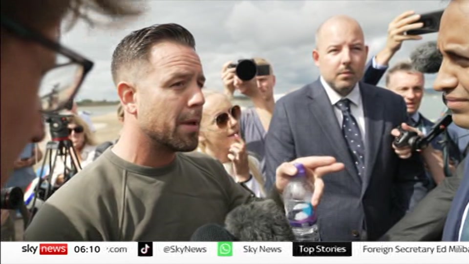 Broadcast still at 10m. Sky News, Mornings, 8 September 2026.