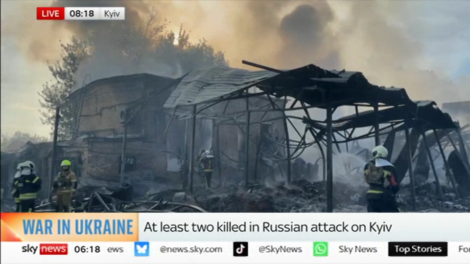 Broadcast still at 18m. Sky News, Mornings, 8 September 2026.