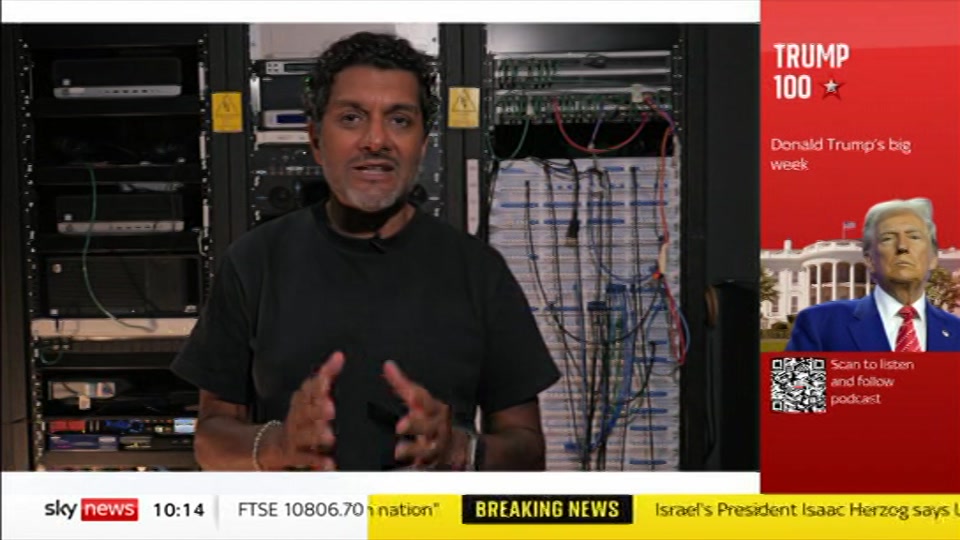 Still from Sky News at 14:30