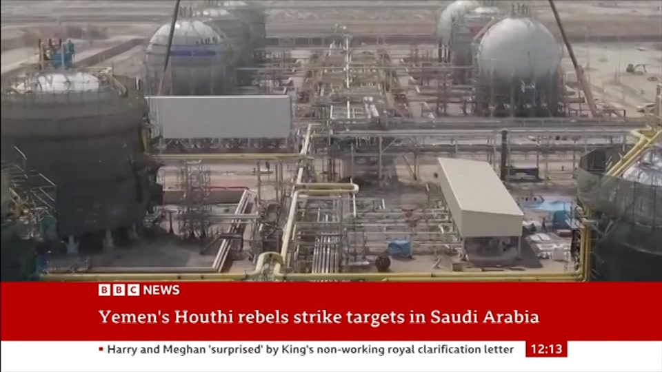 Still from BBC News at 13:00