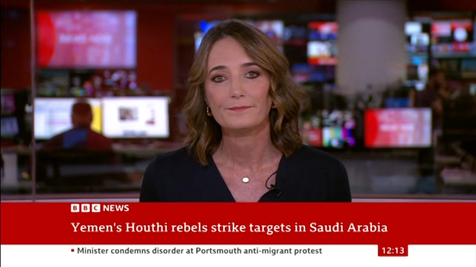Still from BBC News at 13:30