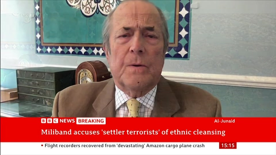 Broadcast still at 15m 30s. BBC News, Verified Live, 8 September 2026.