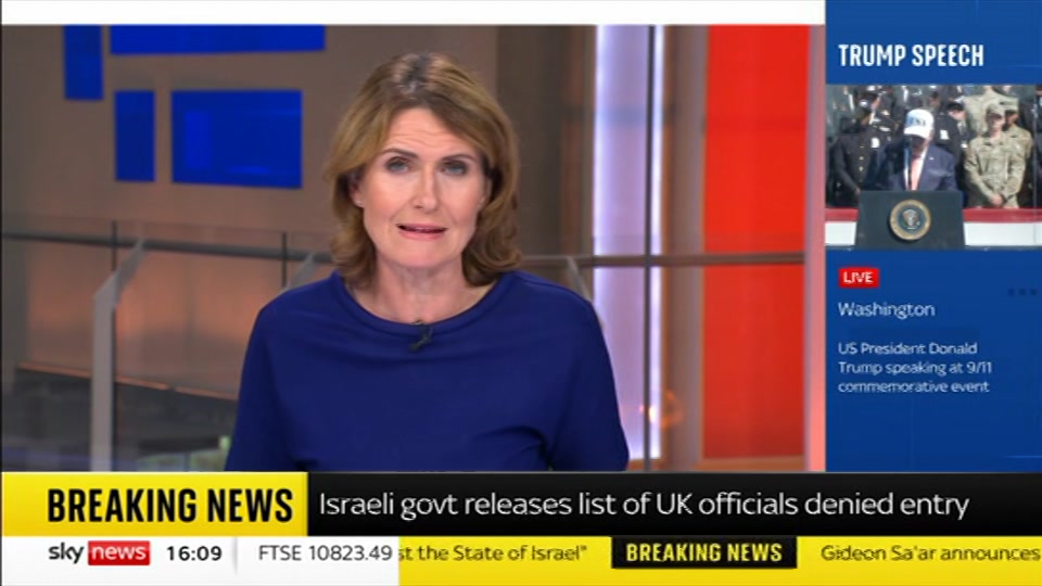 Still from Sky News at 9:30