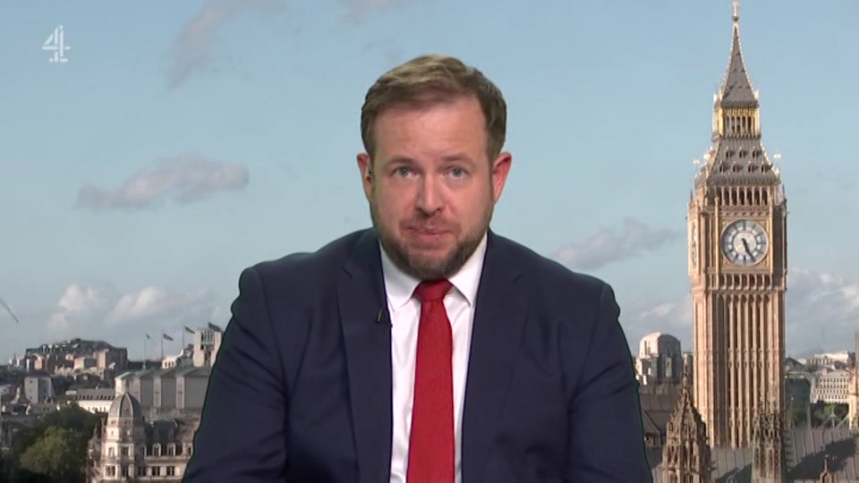 Broadcast still at 9m 30s. Channel 4, Channel 4 News, 8 September 2026.