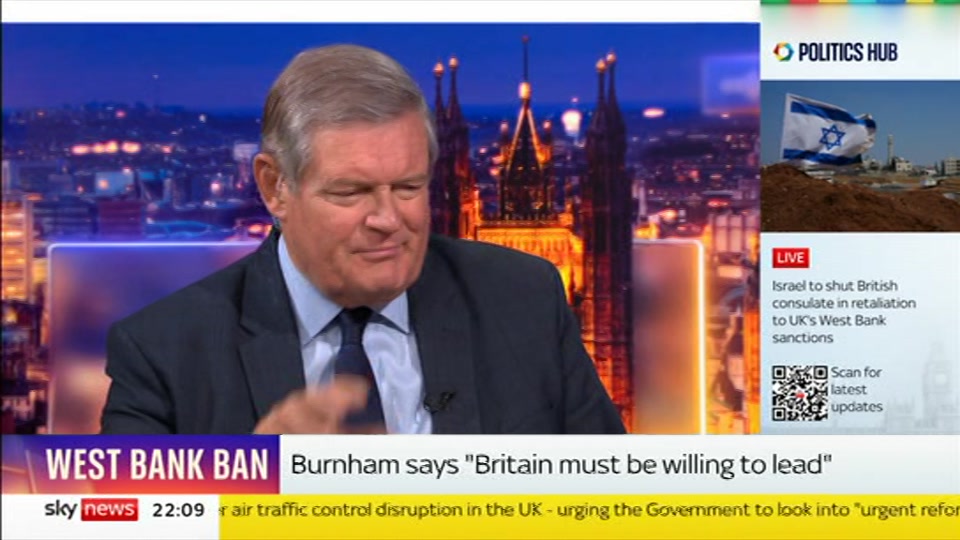 Broadcast still at 9m. Sky News, The Wrap With Anna Botting, 8 September 2026.