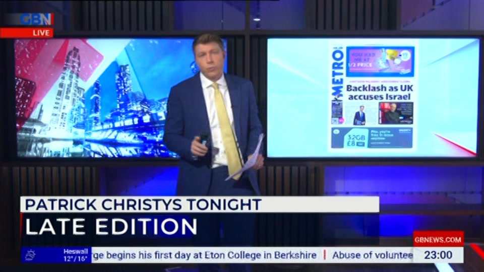 Still from GB News at 0:30