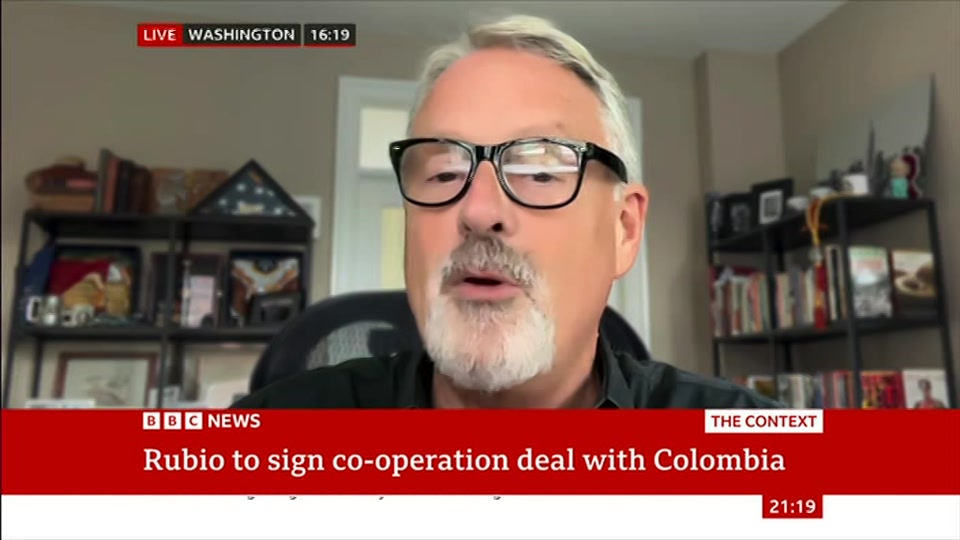 Broadcast still at 19m 30s. BBC News, The Context, 8 September 2026.