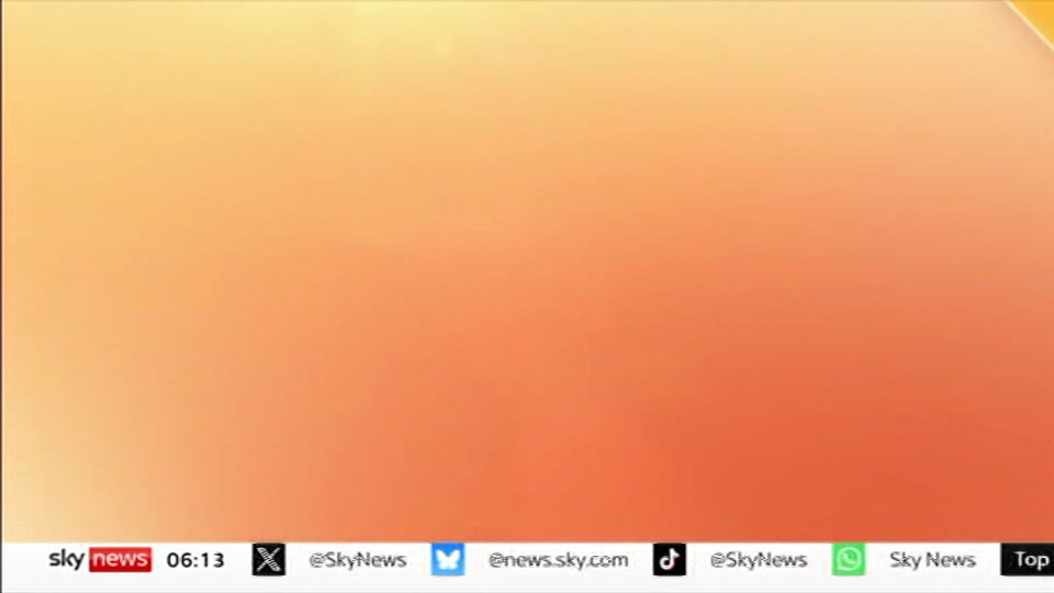 Broadcast still at 13m 30s. Sky News, Mornings, 9 September 2026.
