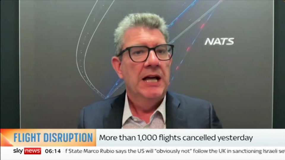 Still from Sky News at 14:00