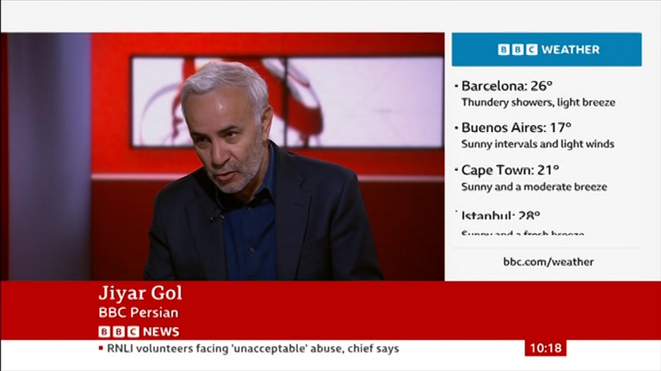 Broadcast still at 18m. BBC News, 9 September 2026.