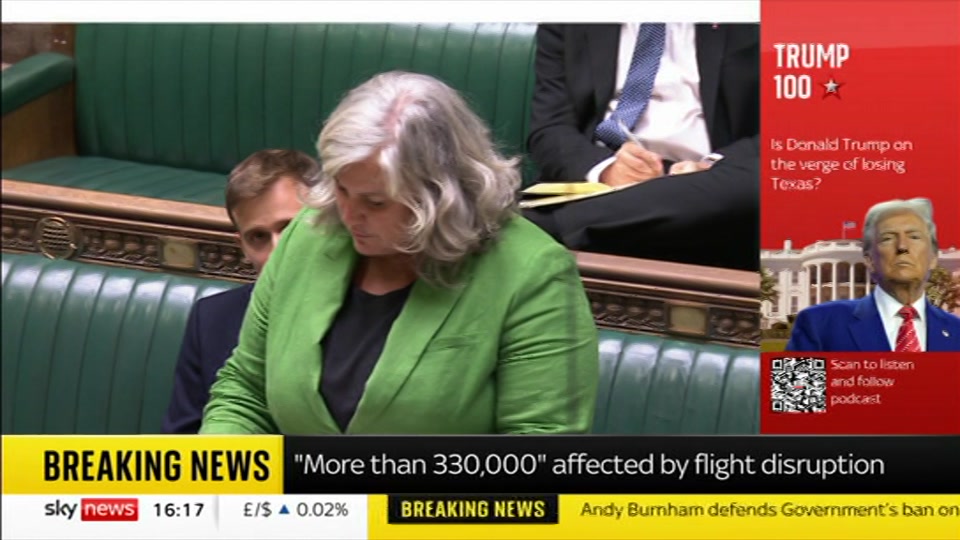 Broadcast still at 17m. Sky News, Sky News Today with Jayne Secker, 9 September 2026.