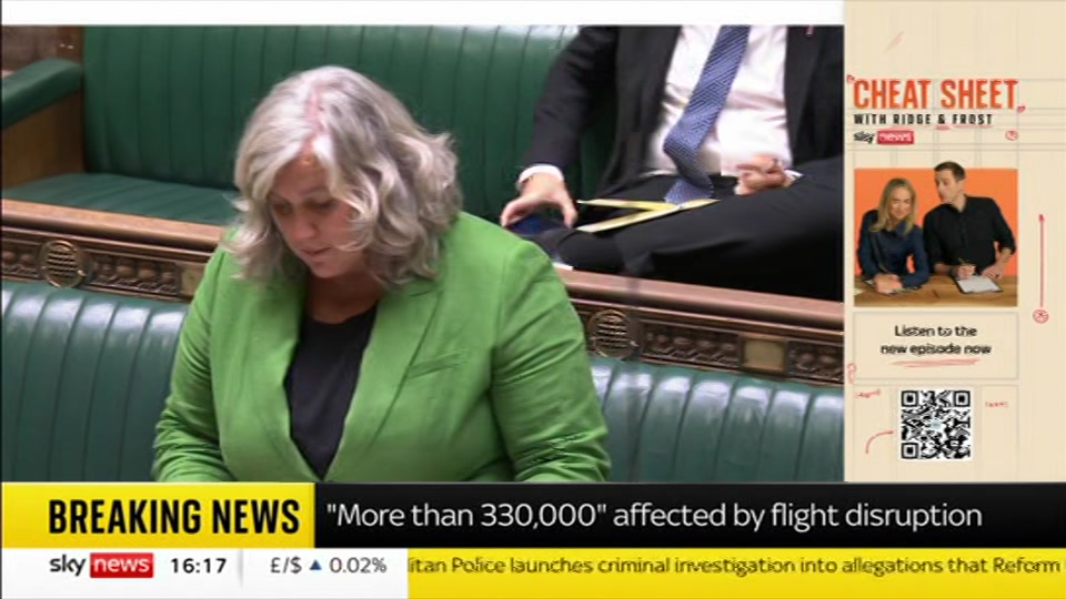 Still from Sky News at 17:30