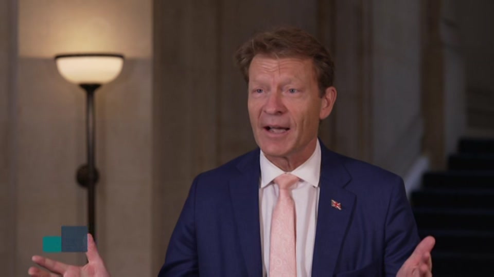 Broadcast still at 12m. ITV, ITV Evening News, 9 September 2026.