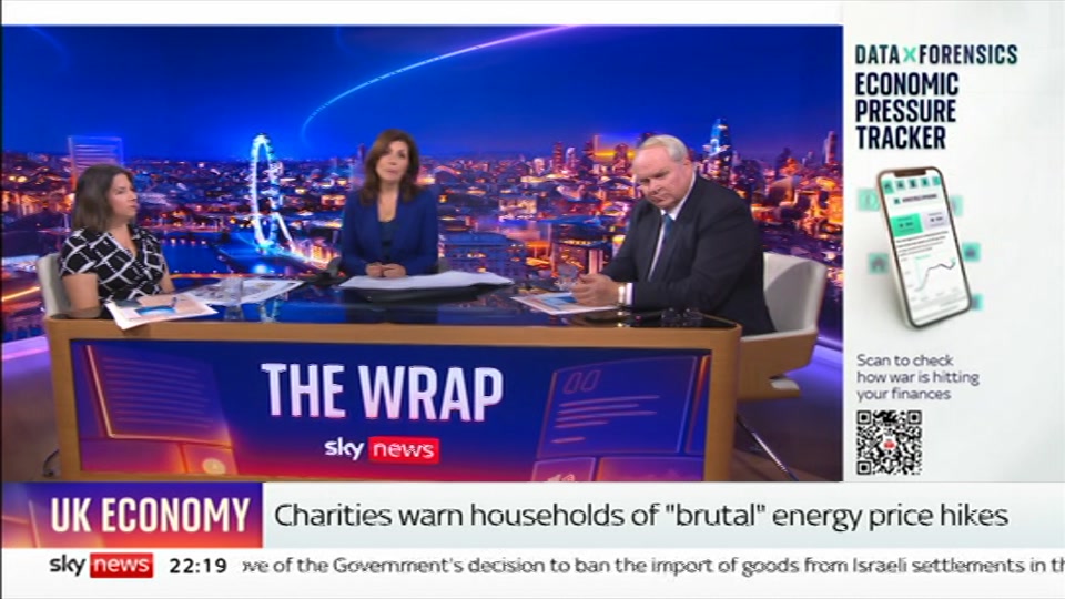 Still from Sky News at 19:30