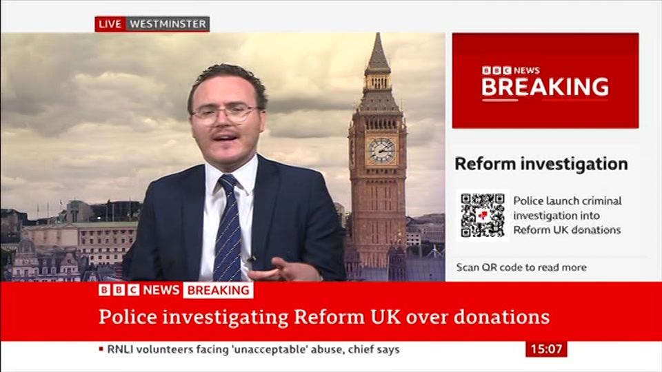 Broadcast still at 7m 30s. BBC News, Verified Live, 9 September 2026.