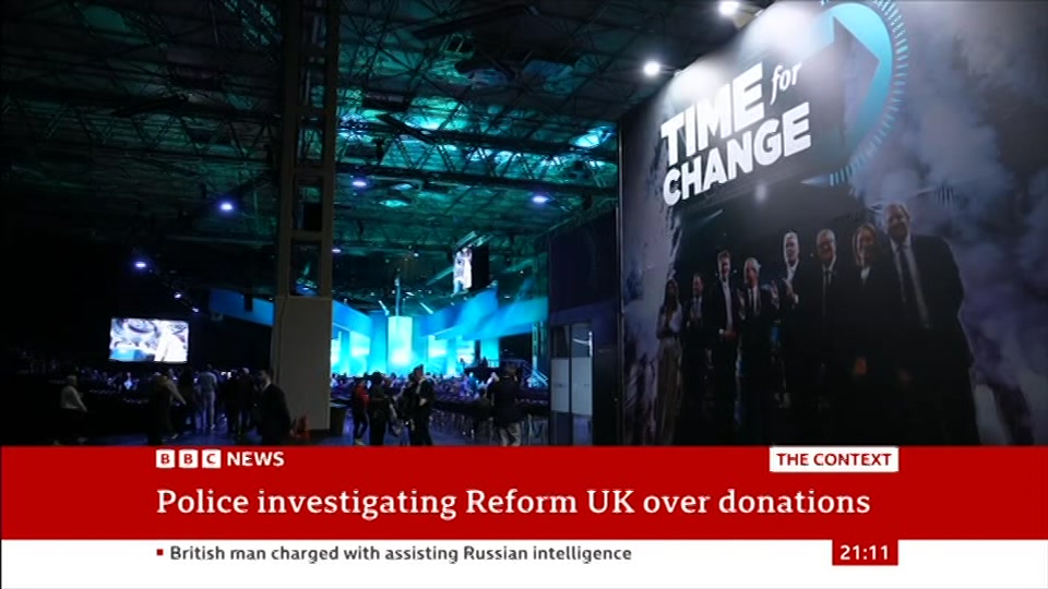 Broadcast still at 11m. BBC News, The Context, 9 September 2026.