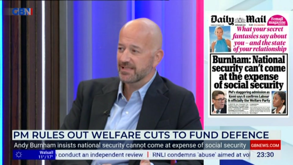 Broadcast still at 30m. GB News, New: Patrick Christys Tonight Late..., 9 September 2026.