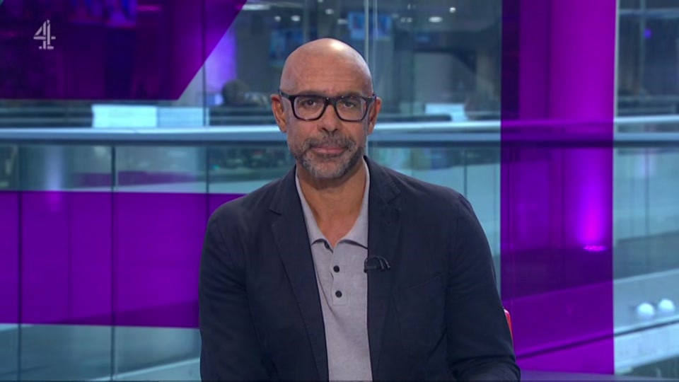 Broadcast still at 2m. Channel 4, Channel 4 News Summary, 3 September 2026.