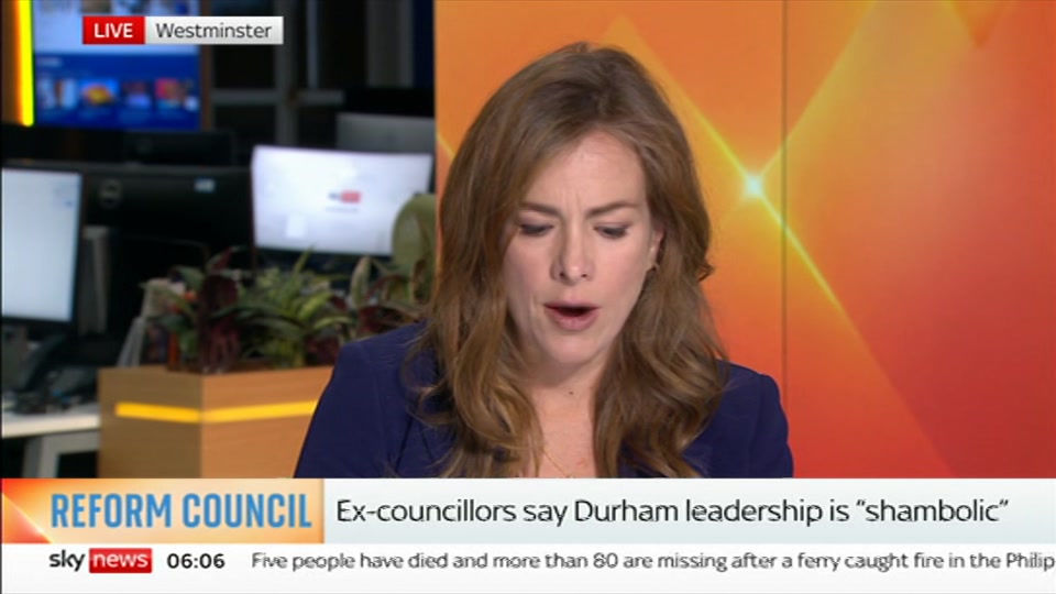 Still from Sky News at 6:30