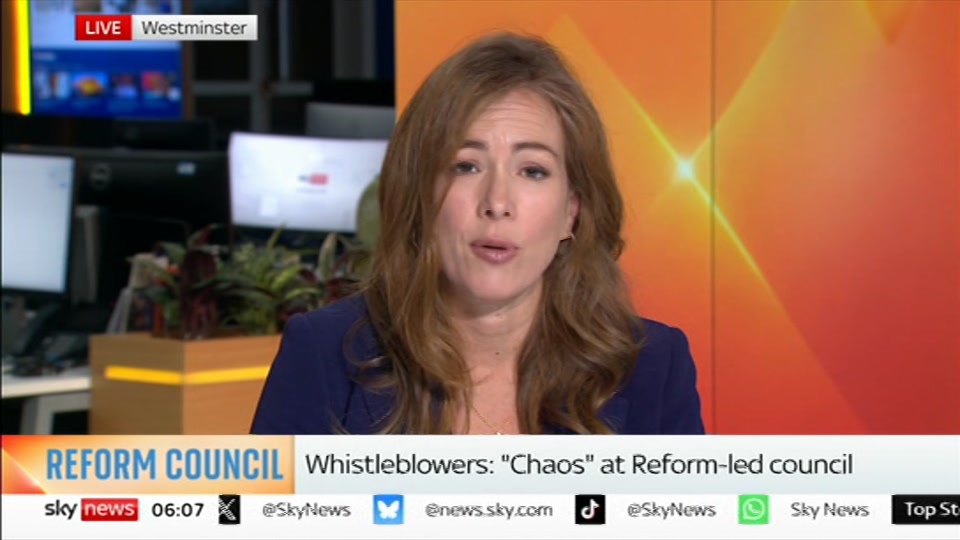 Still from Sky News at 7:30