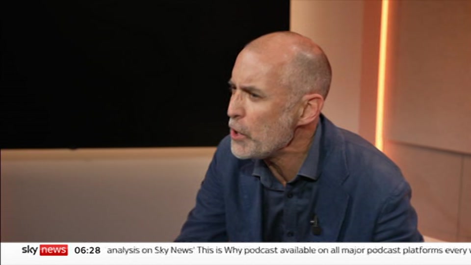 Broadcast still at 28m. Sky News, Mornings, 10 September 2026.