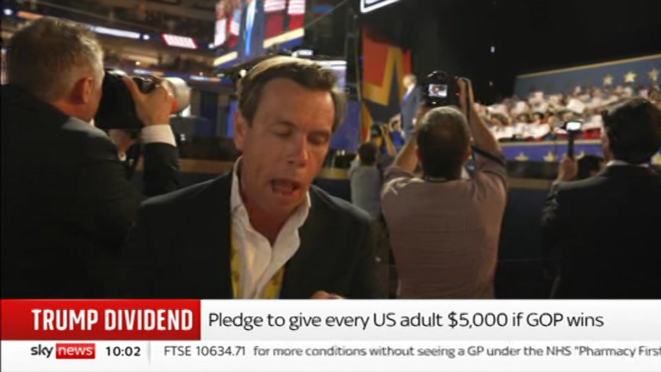 Broadcast still at 2m 30s. Sky News, Sky News Today with Gareth Barlow, 10 September 2026.