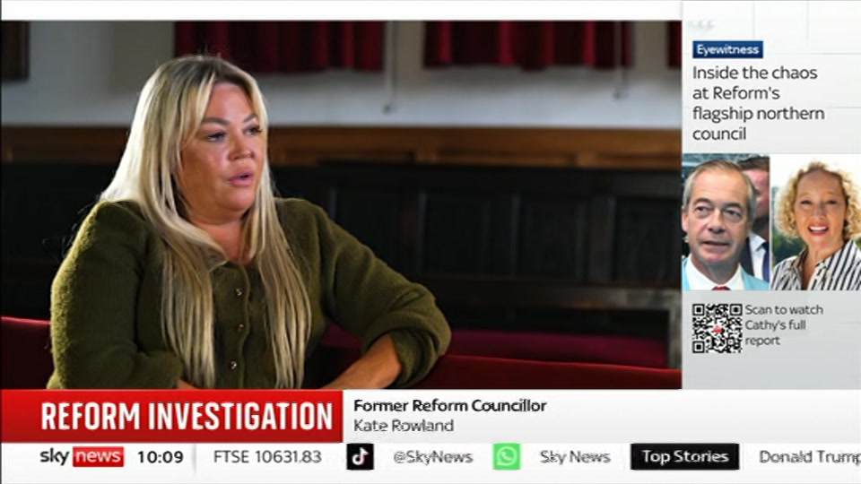 Broadcast still at 9m 30s. Sky News, Sky News Today with Gareth Barlow, 10 September 2026.
