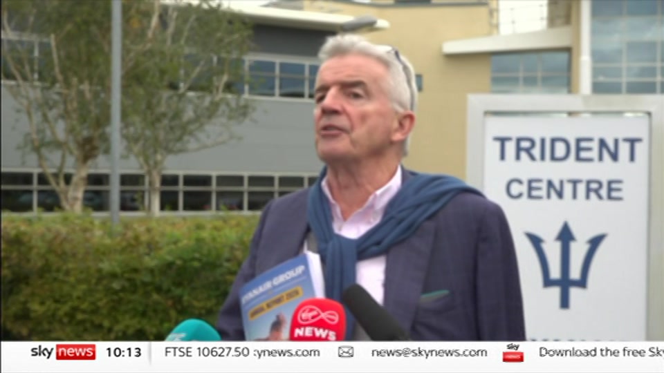 Still from Sky News at 13:00