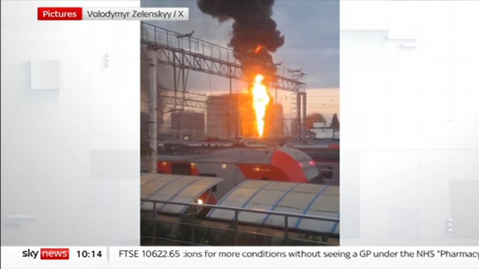 Still from Sky News at 14:00