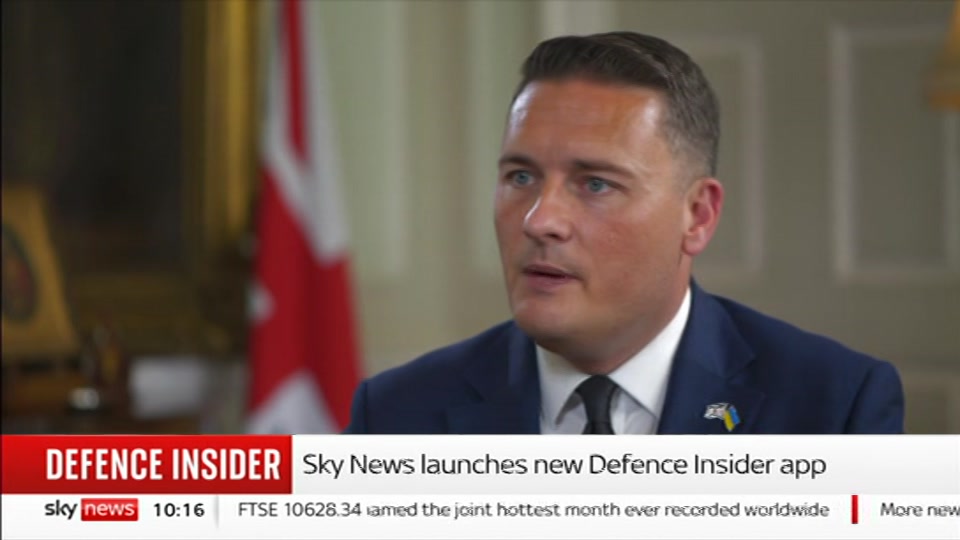 Broadcast still at 16m 30s. Sky News, Sky News Today with Gareth Barlow, 10 September 2026.