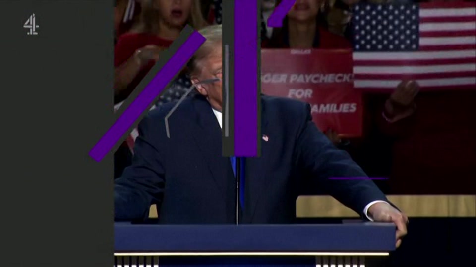 Broadcast still at 1m. Channel 4, Channel 4 News Summary, 10 September 2026.