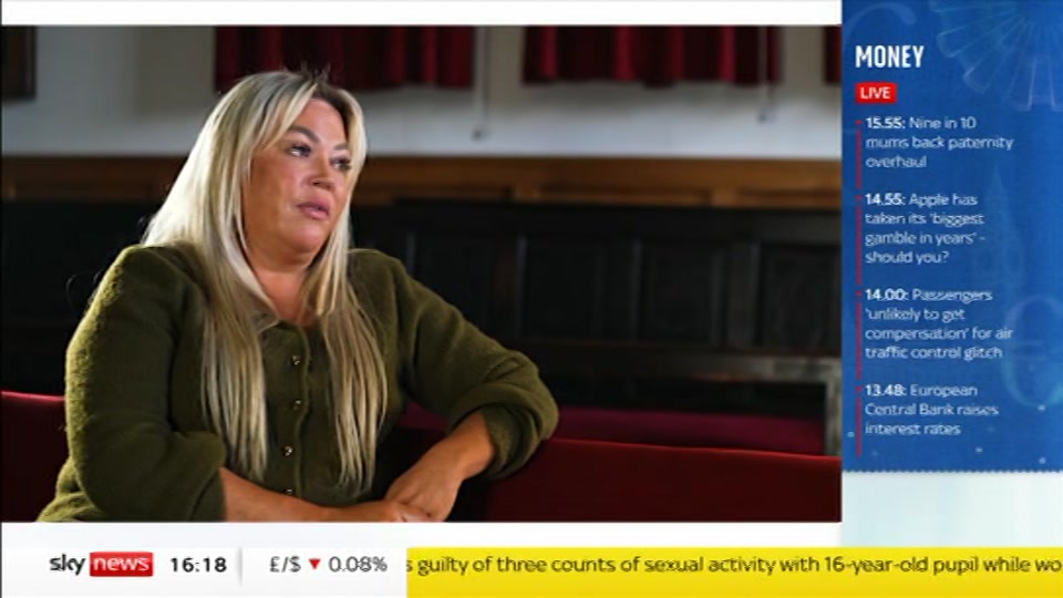 Broadcast still at 18m 30s. Sky News, Sky News Today with Jayne Secker, 10 September 2026.