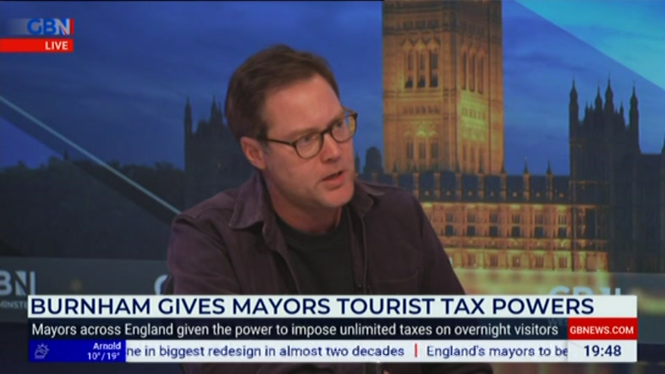 Broadcast still at 48m. GB News, New: GBN Tonight, 10 September 2026.