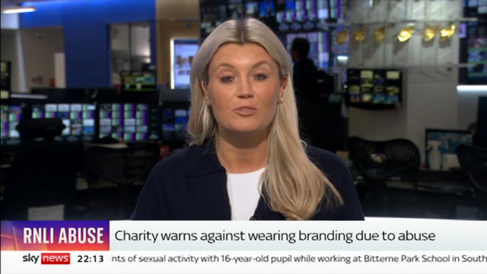 Still from Sky News at 13:30