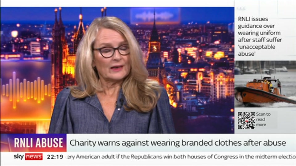 Still from Sky News at 19:00
