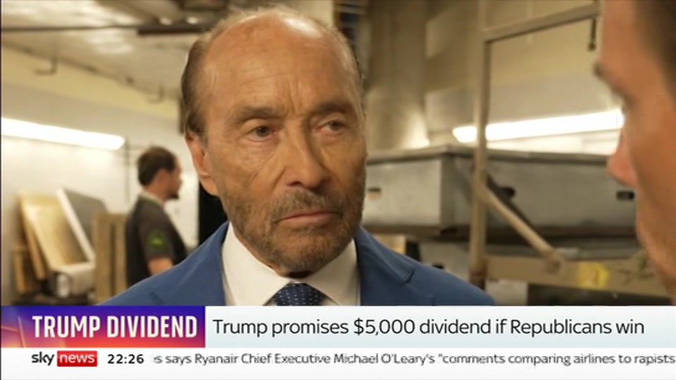 Broadcast still at 26m 30s. Sky News, The Wrap With Anna Botting, 10 September 2026.