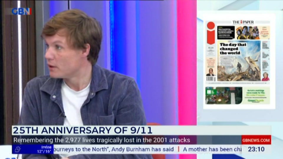 Broadcast still at 10m 30s. GB News, New: Patrick Christys Tonight Late..., 10 September 2026.