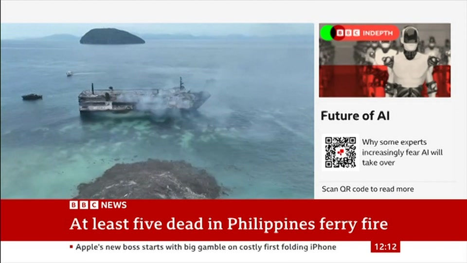 Still from BBC News at 12:00