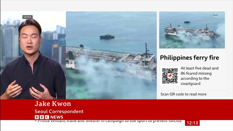 Broadcast still at 13m. BBC News, BBC News Now, 10 September 2026.