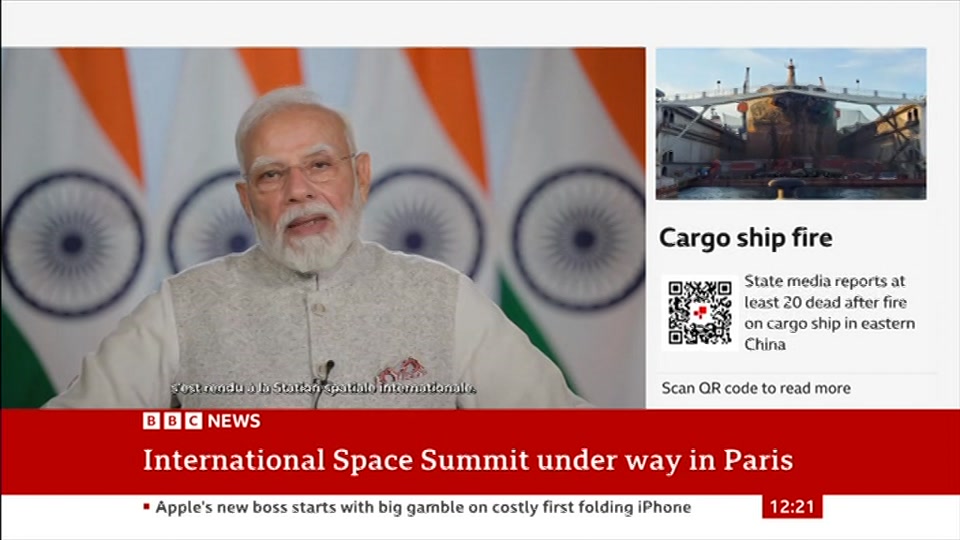 Broadcast still at 21m 30s. BBC News, BBC News Now, 10 September 2026.