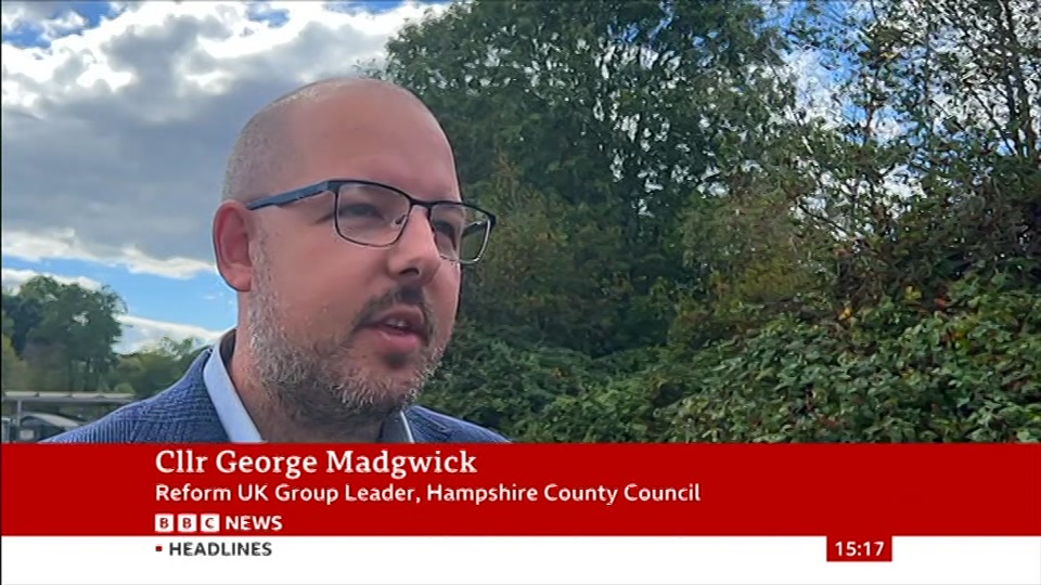 Still from BBC News at 17:00
