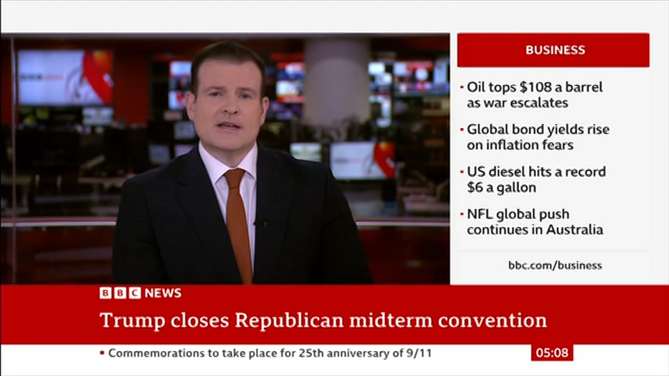 Still from BBC News at 8:00