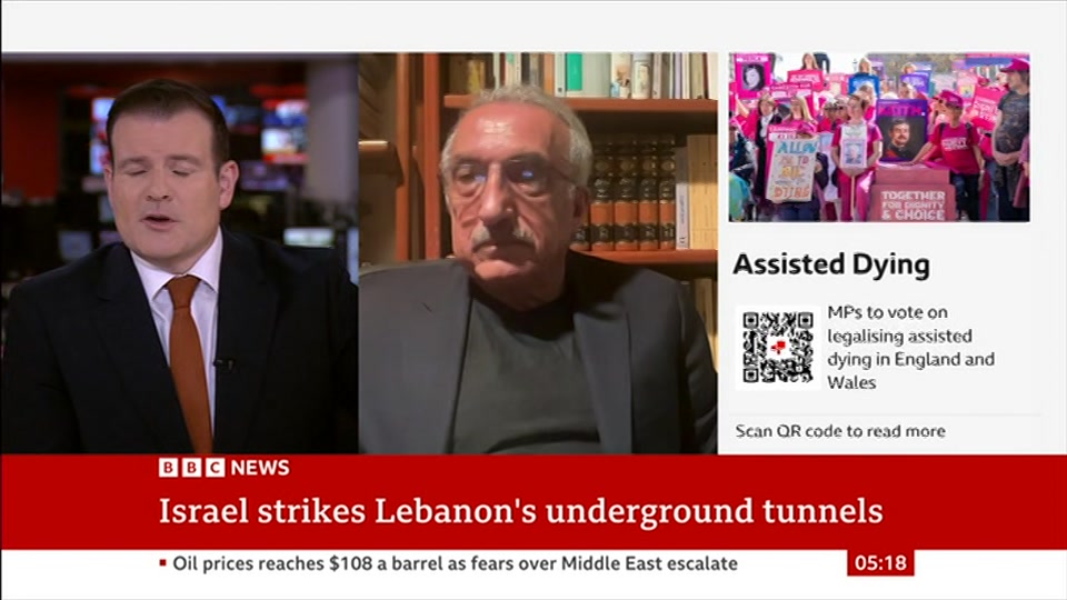Still from BBC News at 18:30