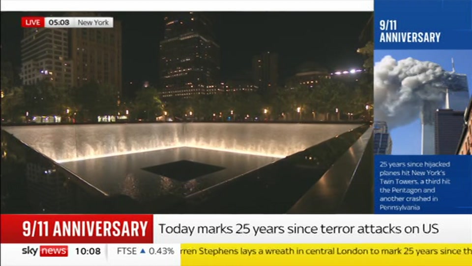 Broadcast still at 8m. Sky News, Sky News Today with Sam Washington, 11 September 2026.