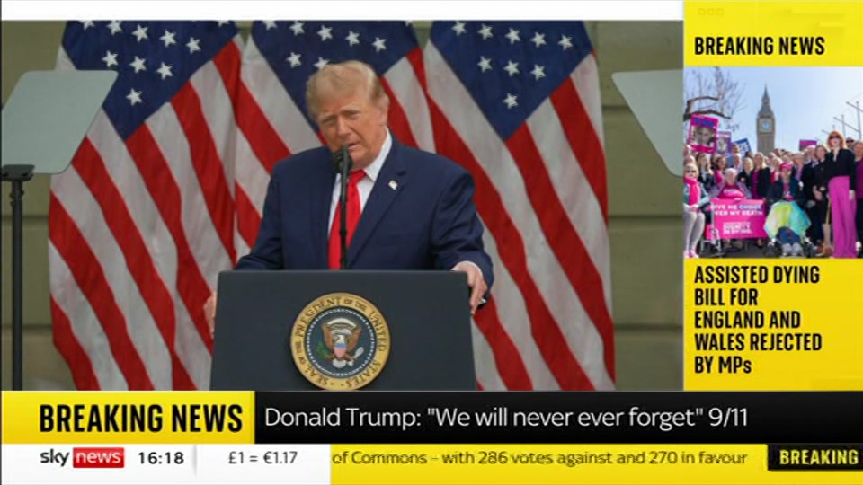 Still from Sky News at 18:30